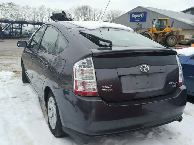 JTDKB20U683416212 - 2008 TOYOTA PRIUS BLACK photo 3