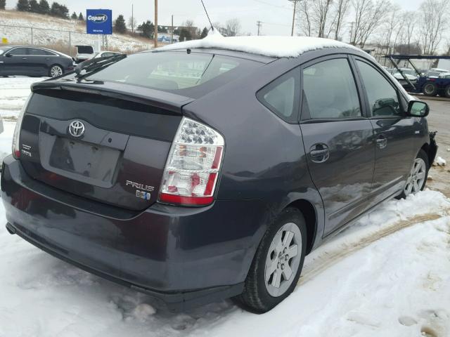 JTDKB20U683416212 - 2008 TOYOTA PRIUS BLACK photo 4