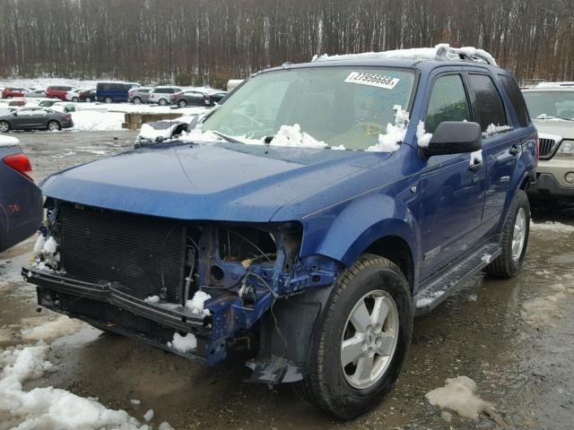 1FMCU93118KA91978 - 2008 FORD ESCAPE XLT BLUE photo 2