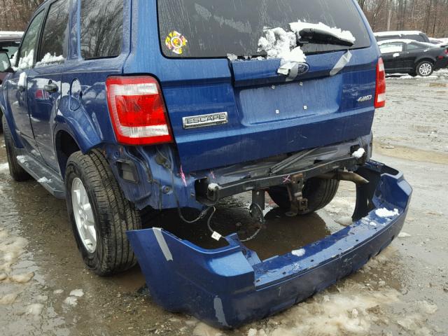 1FMCU93118KA91978 - 2008 FORD ESCAPE XLT BLUE photo 9