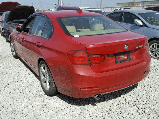 WBA3B1G54FNT06920 - 2015 BMW 320 I RED photo 3