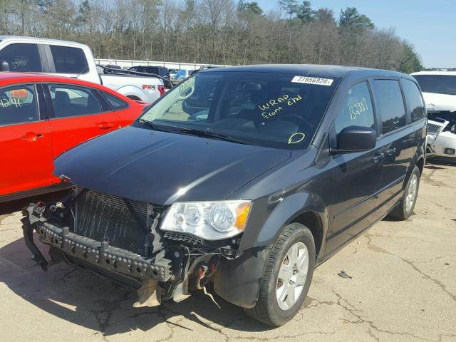 2C4RDGBG2CR322633 - 2012 DODGE GRAND CARA GRAY photo 2