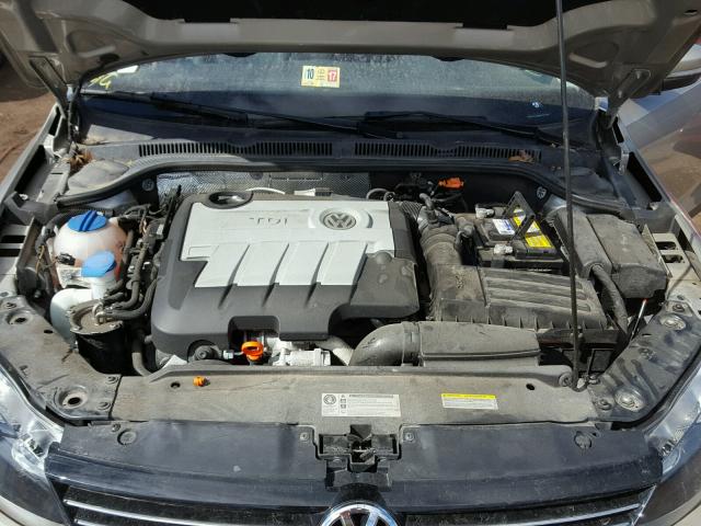 3VWLL7AJ9DM274186 - 2013 VOLKSWAGEN JETTA TDI TAN photo 7