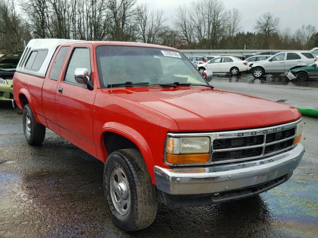 1B7GG23Y0TS686007 - 1996 DODGE DAKOTA RED photo 1