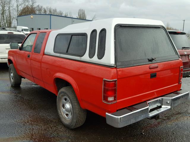 1B7GG23Y0TS686007 - 1996 DODGE DAKOTA RED photo 3