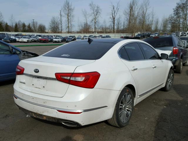 KNALN4D70F5170851 - 2015 KIA CADENZA PR WHITE photo 4