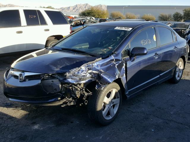 1HGFA168X8L025610 - 2008 HONDA CIVIC EX Mavi foto 2
