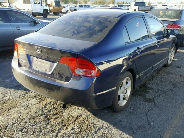 1HGFA168X8L025610 - 2008 HONDA CIVIC EX BLUE photo 4