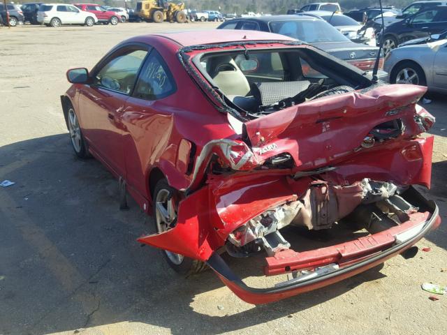 JH4DC53085S015468 - 2005 ACURA RSX TYPE-S RED photo 3