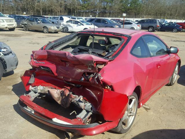 JH4DC53085S015468 - 2005 ACURA RSX TYPE-S RED photo 4