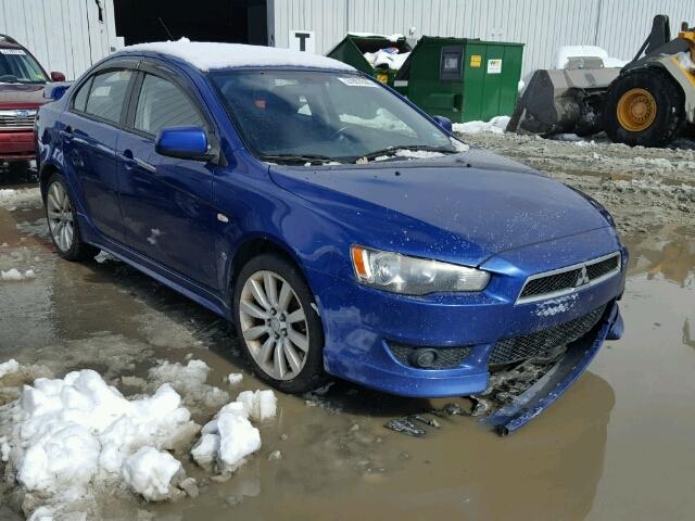 JA3AU86UX8U026366 - 2008 MITSUBISHI LANCER GTS BLUE photo 1