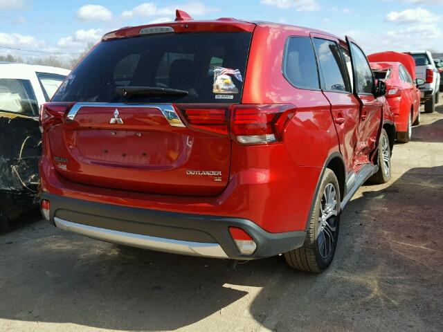 JA4AZ3A39HZ051034 - 2017 MITSUBISHI OUTLANDER RED photo 4