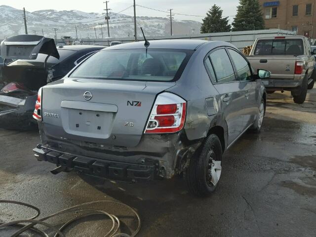 3N1AB61E17L696282 - 2007 NISSAN SENTRA 2.0 GRAY photo 4