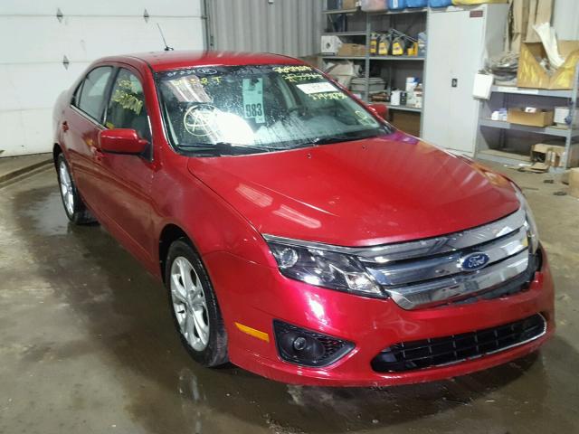 3FAHP0HG0CR420965 - 2012 FORD FUSION SE RED photo 1