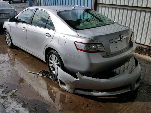 4T1BB3EK7BU132713 - 2011 TOYOTA CAMRY HYBR SILVER photo 3