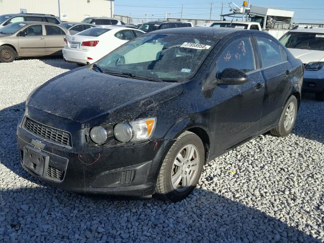 1G1JC5SH4C4101589 - 2012 CHEVROLET SONIC LT BLACK photo 2