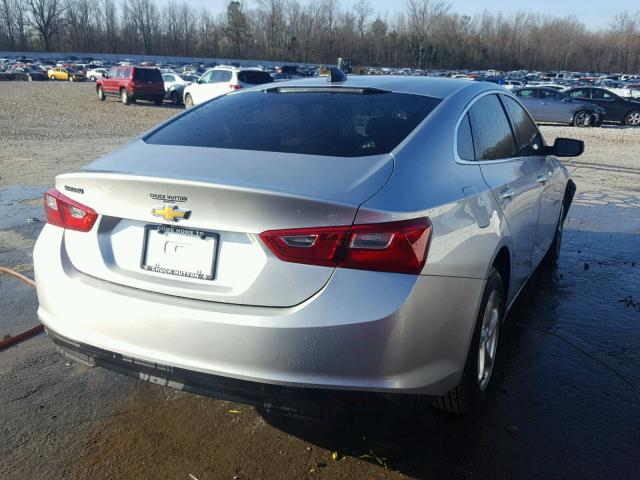 1G1ZB5ST7HF275680 - 2017 CHEVROLET MALIBU LS ვერცხლისფერი ფოტო 4