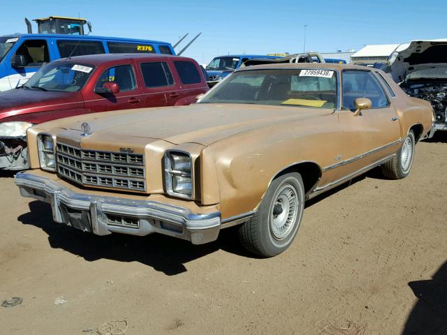 1H57L7Z504641 - 1977 CHEVROLET MONTE CARL BROWN photo 2