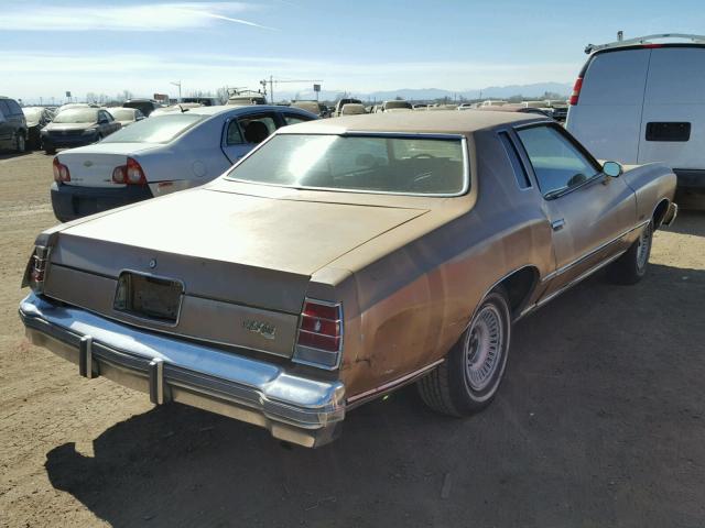 1H57L7Z504641 - 1977 CHEVROLET MONTE CARL BROWN photo 4