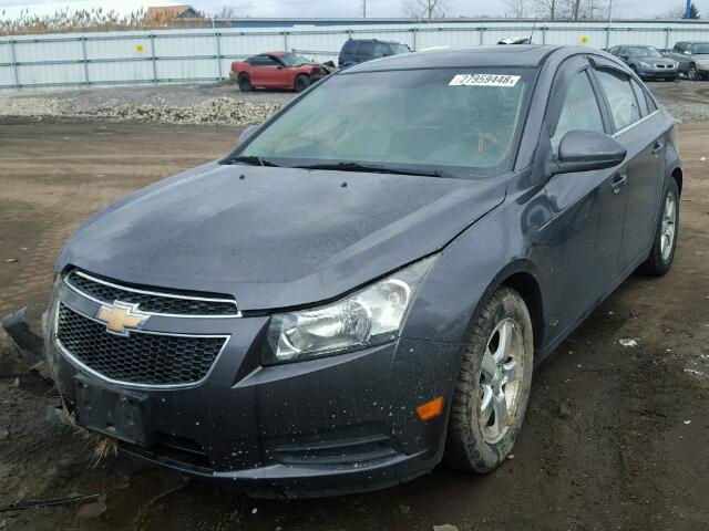 1G1PG5S95B7239193 - 2011 CHEVROLET CRUZE LT GRAY photo 2