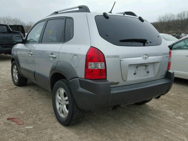 KM8JN72D77U585740 - 2007 HYUNDAI TUCSON SE SILVER photo 3