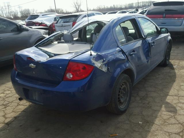 1G1AK52F757672531 - 2005 CHEVROLET COBALT BLUE photo 4