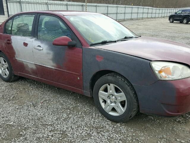 1G1ZT51F26F116359 - 2006 CHEVROLET MALIBU LT MAROON photo 9