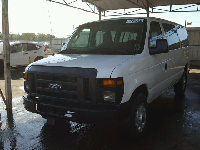 1FBNE3BL7CDA85503 - 2012 FORD ECONOLINE WHITE photo 2