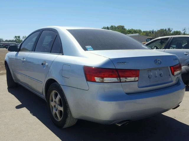 5NPEU46F36H069788 - 2006 HYUNDAI SONATA GLS BLUE photo 3