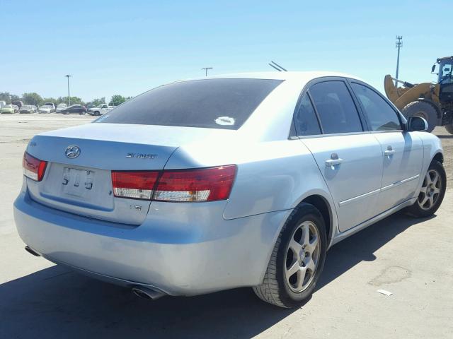 5NPEU46F36H069788 - 2006 HYUNDAI SONATA GLS BLUE photo 4