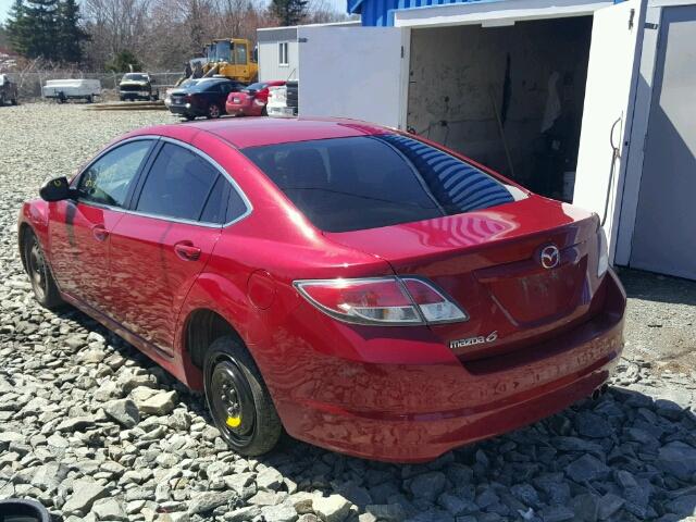 1YVHZ8BH7A5M57137 - 2010 MAZDA 6 I RED photo 3