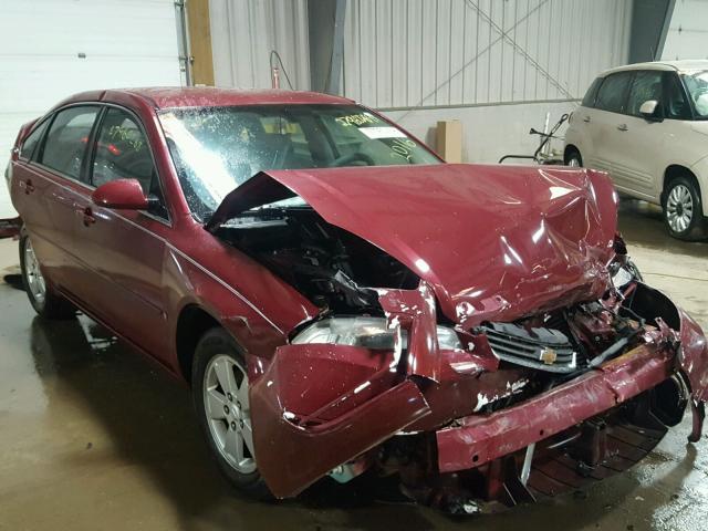 2G1WT55KX69142016 - 2006 CHEVROLET IMPALA LT BURGUNDY photo 1