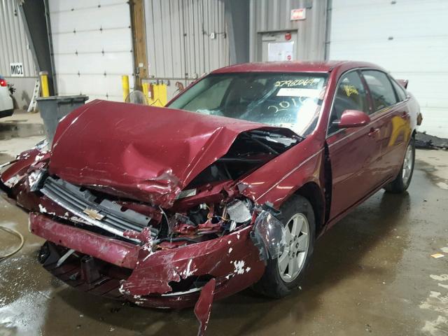 2G1WT55KX69142016 - 2006 CHEVROLET IMPALA LT BURGUNDY photo 2