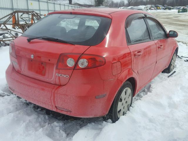 KL5JD66Z08K975069 - 2008 SUZUKI RENO BASE RED photo 4