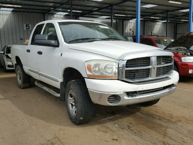 3D7KS28C26G123838 - 2006 DODGE RAM 2500 S WHITE photo 1