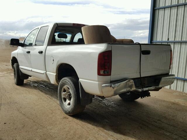 3D7KS28C26G123838 - 2006 DODGE RAM 2500 S WHITE photo 3