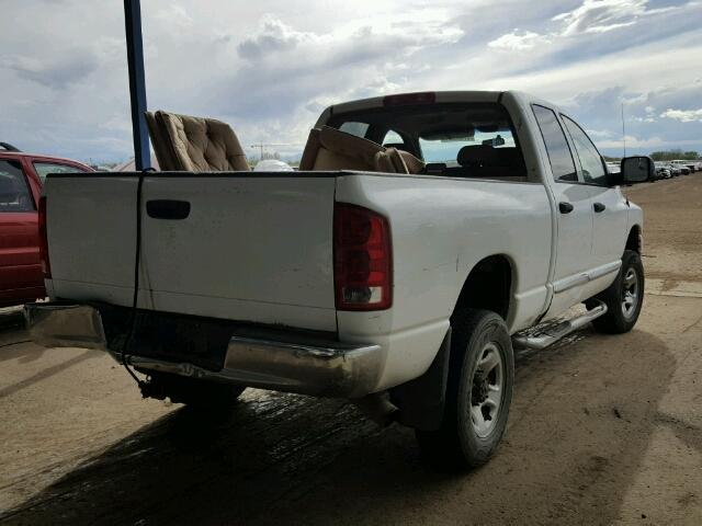 3D7KS28C26G123838 - 2006 DODGE RAM 2500 S WHITE photo 4