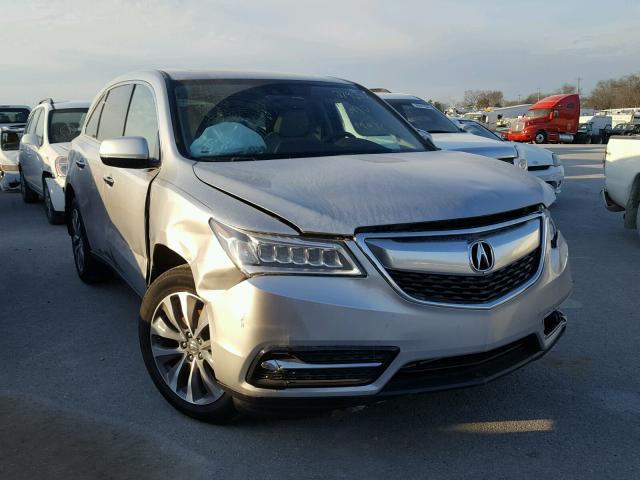 5FRYD4H4XEB045279 - 2014 ACURA MDX TECHNO SILVER photo 1