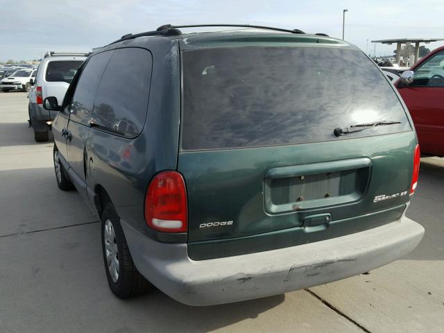 1B4GPV4R9XB869105 - 1999 DODGE CARAVAN GREEN photo 3