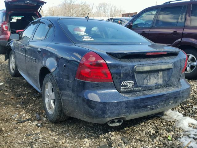 2G2WP552881142727 - 2008 PONTIAC GRAND PRIX BLUE photo 3