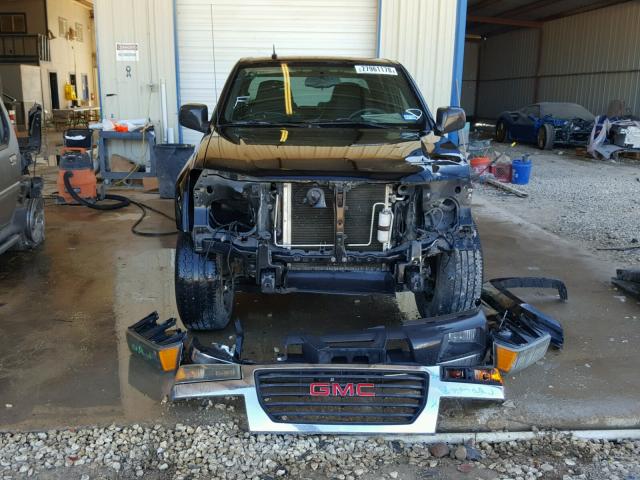 1GTDS33E988200814 - 2008 GMC CANYON BLACK photo 9