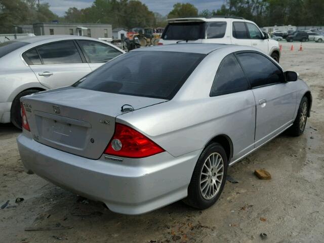 1HGEM22935L038282 - 2005 HONDA CIVIC EX SILVER photo 4