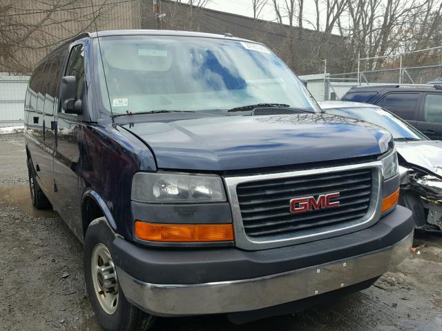 1GJZ7ZFAXC1173863 - 2012 GMC SAVANA G35 BLUE photo 1