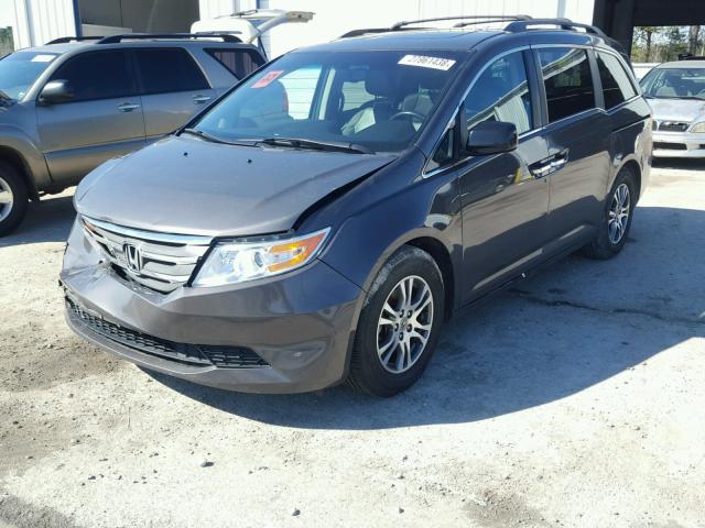 5FNRL5H63DB006547 - 2013 HONDA ODYSSEY EX CHARCOAL photo 2