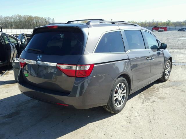 5FNRL5H63DB006547 - 2013 HONDA ODYSSEY EX CHARCOAL photo 4