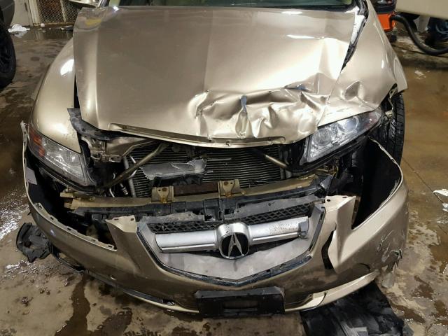 19UUA66278A032431 - 2008 ACURA TL GOLD photo 9