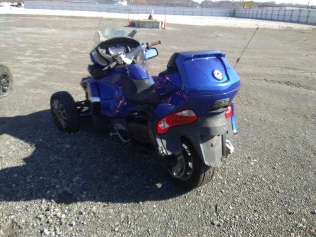 2BXNBAC1XDV000133 - 2013 CAN-AM SPYDER ROA BLUE photo 3