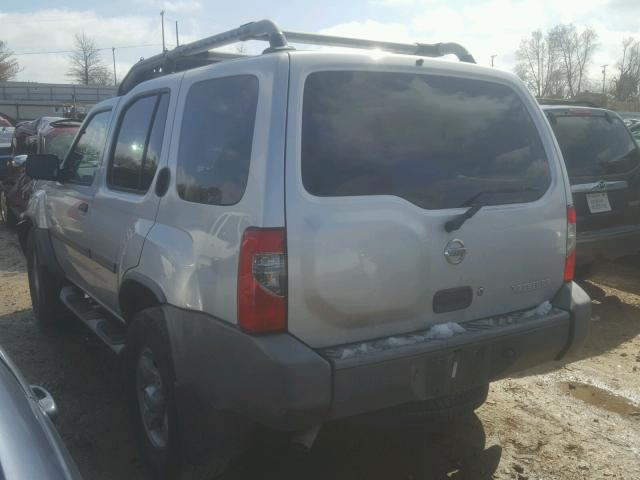 5N1ED28T94C674734 - 2004 NISSAN XTERRA XE SILVER photo 3