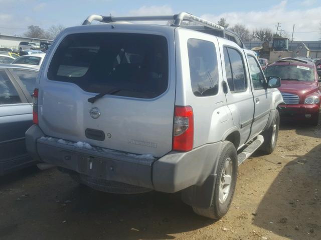 5N1ED28T94C674734 - 2004 NISSAN XTERRA XE SILVER photo 4