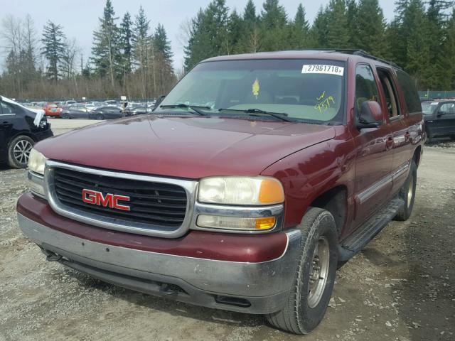 1GKFK16ZX2J339379 - 2002 GMC YUKON XL K MAROON photo 2